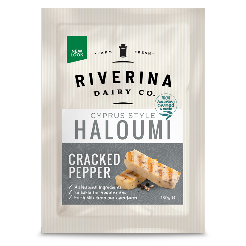 The Riverina Dairy Haloumi Cracked Pepper Cheese