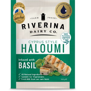 Riverina Dairy Award Winning Basil Infused Cyprus Style Haloumi