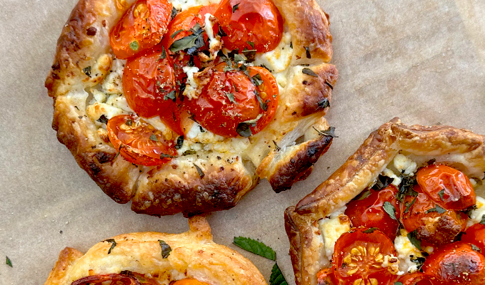 Riverina Dairy Tomato & Fetta Mini Galettes with Puff Pastry