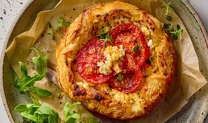 Riverina Dairy Tomato & Fetta Mini Galettes with Puff Pastry