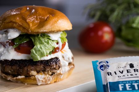 Riverina Dairy 10 Minute Kitchen Lamb Fetta Burgers